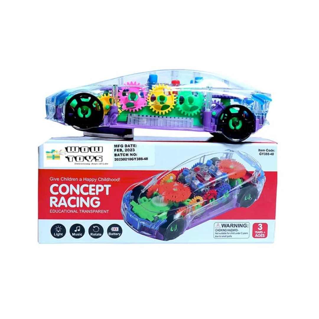 Concept Racing Transparent Musical Toy Car